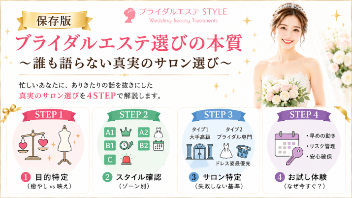 ブライダルエステの本質ガイド